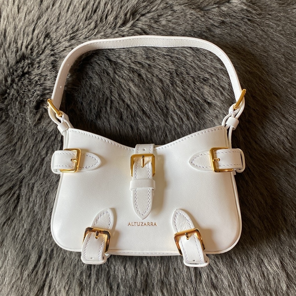 Altuzarra Nwt Mini Play Leather Baguette Bag, Optic White — image 6 of 8